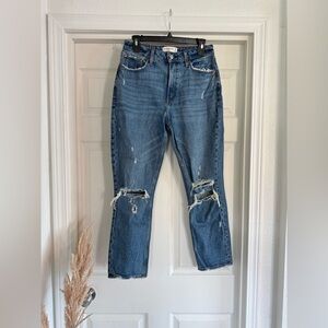 Abercrombie & Fitch The Mom High Rise Jeans, Size 27 / 4 R